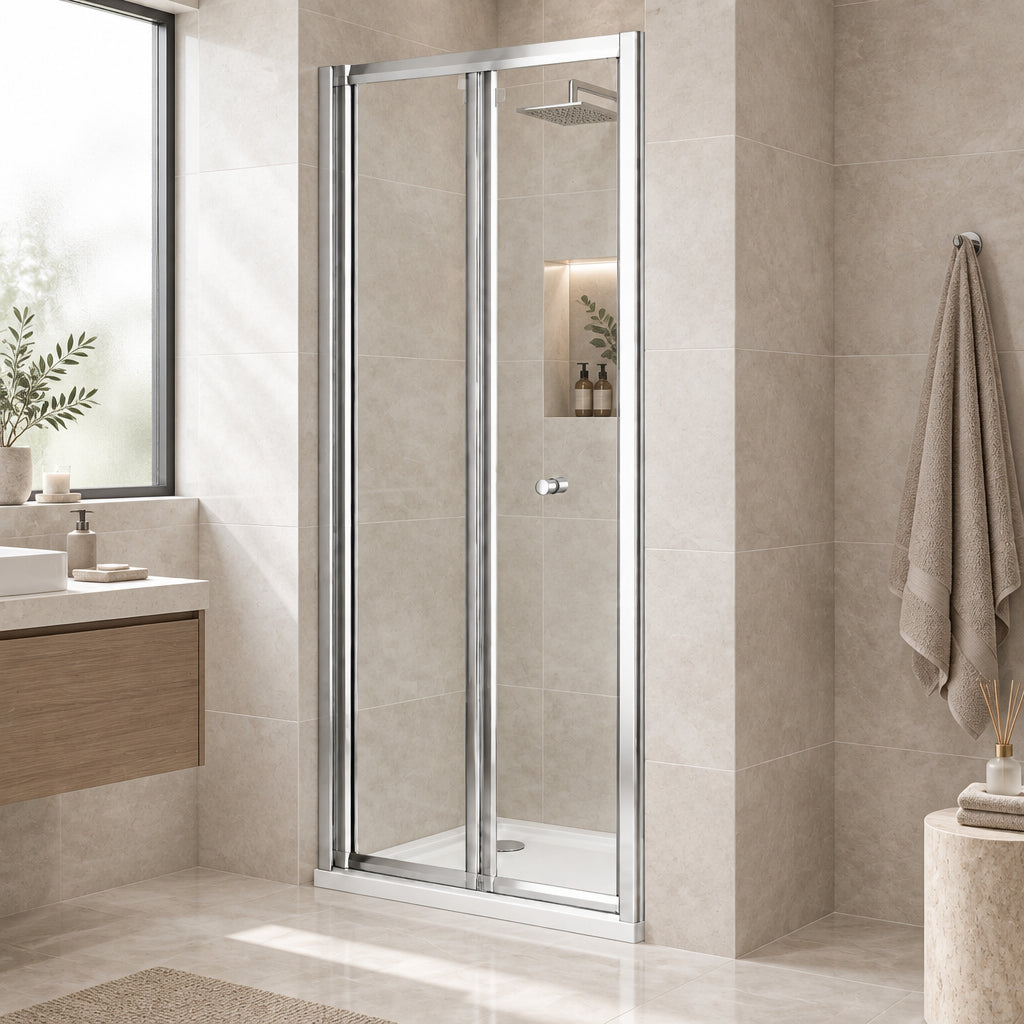 Alexa 6 mm Bifold Shower Door 600mm x 1900mm High