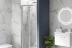 700mm x 1900mm x6 mm Alexa Bi-Fold Shower Door Polished Chrome