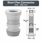 Long / Short Flexible Pan Connector 200-640mm