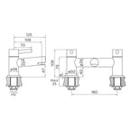 Clapham Chrome Basin Mixer Tap & Bath Tap Set