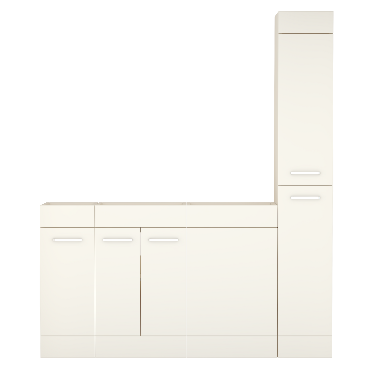 Fitted Furniture Combination A Creamy White Colour
