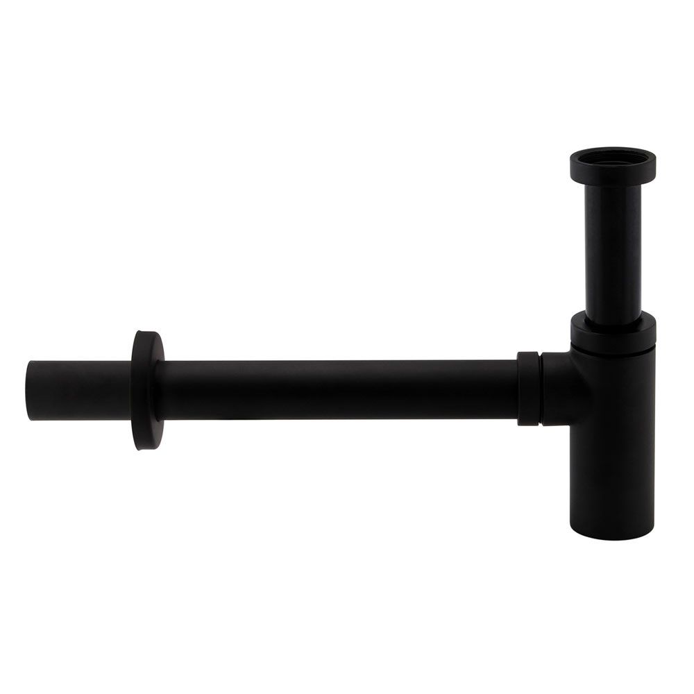 Electra Minimalistic Basin Bottle Trap - Matt Black