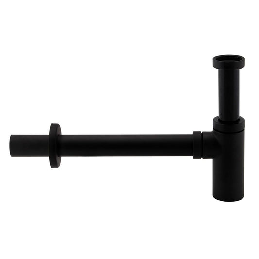 Electra Minimalistic Basin Bottle Trap - Matt Black