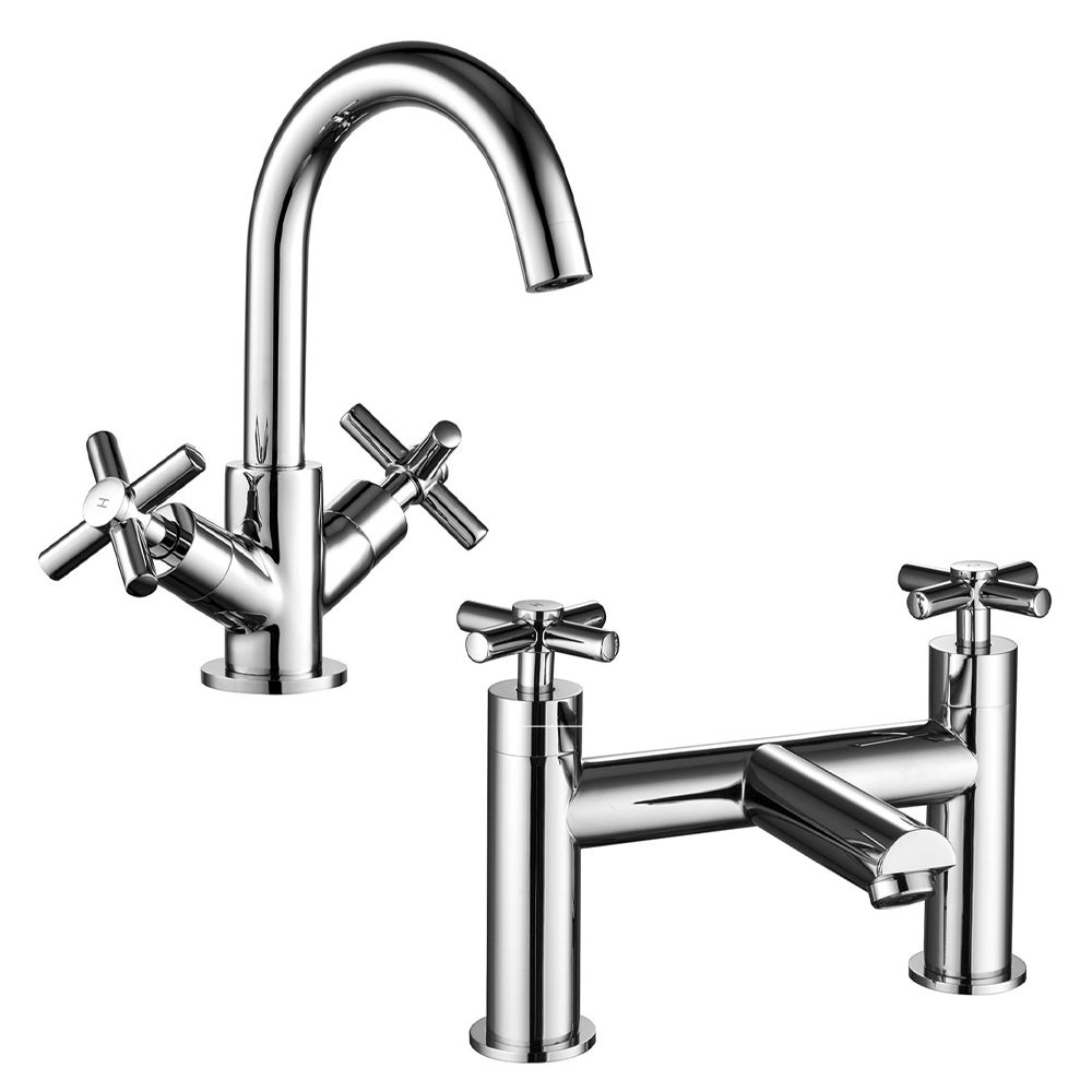 Euston Traditional  Basin Mixer & Bath Tap set