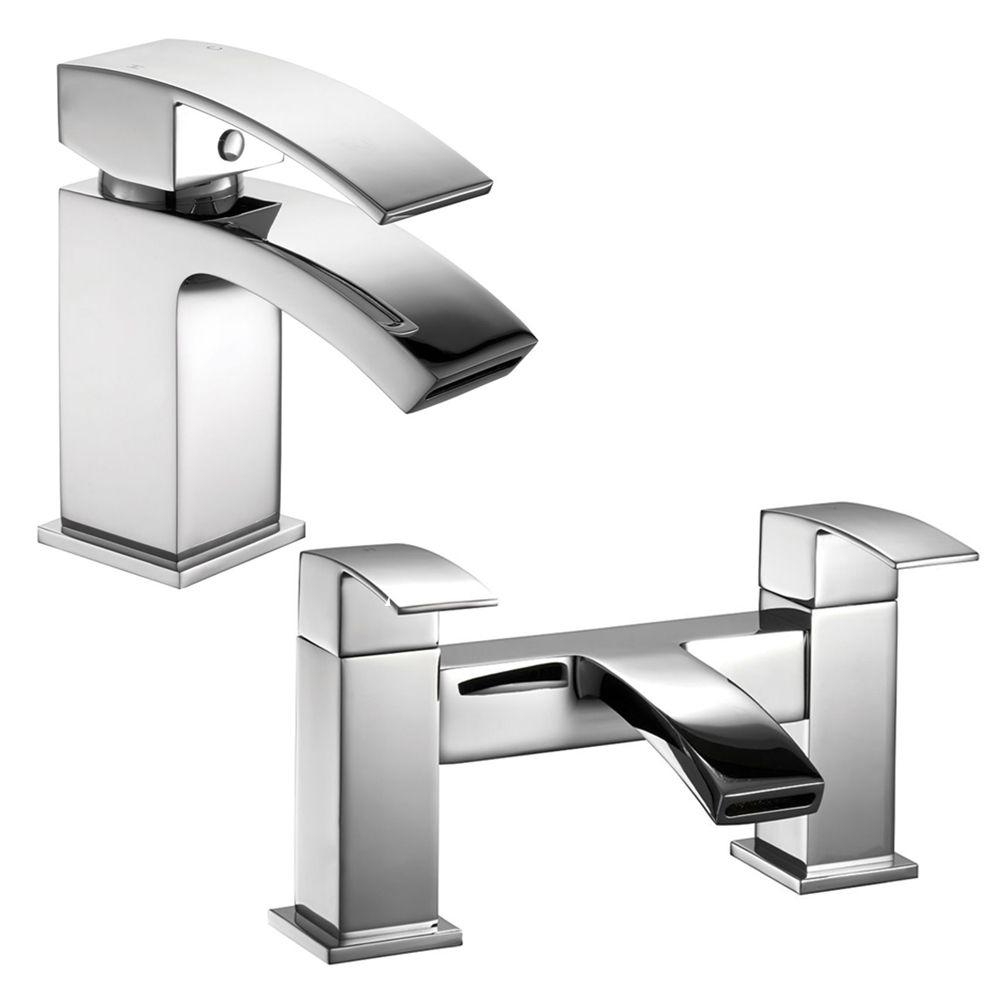 Farrington Basin Mixer Tap and Bath Taps Set