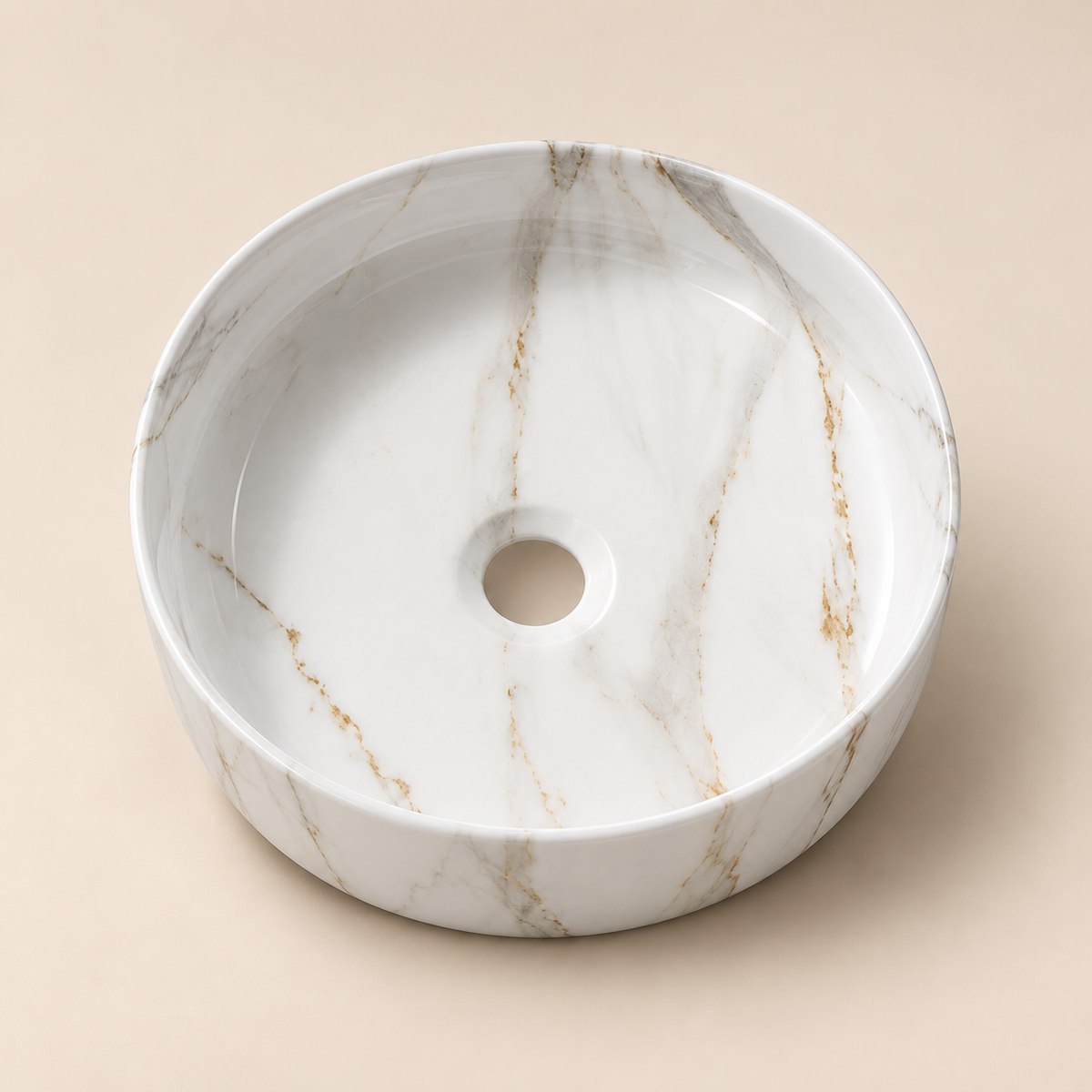 Round or Oval shape countertop basin