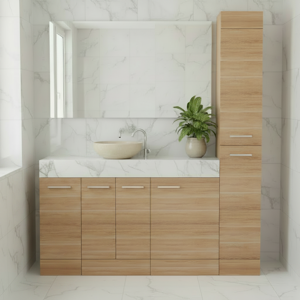 Fitted Furniture Combination B Light Oak Colour