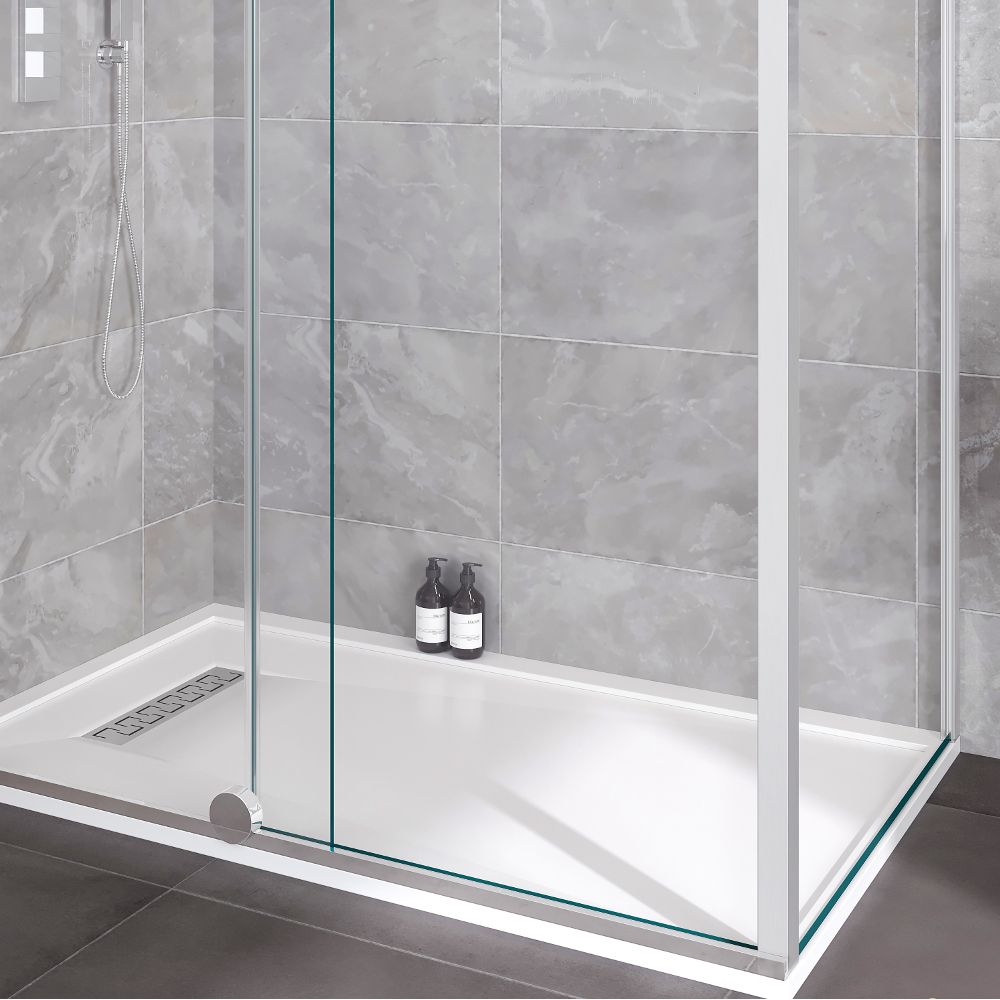Aqua i Glide 2000mm Corner Post Chrome