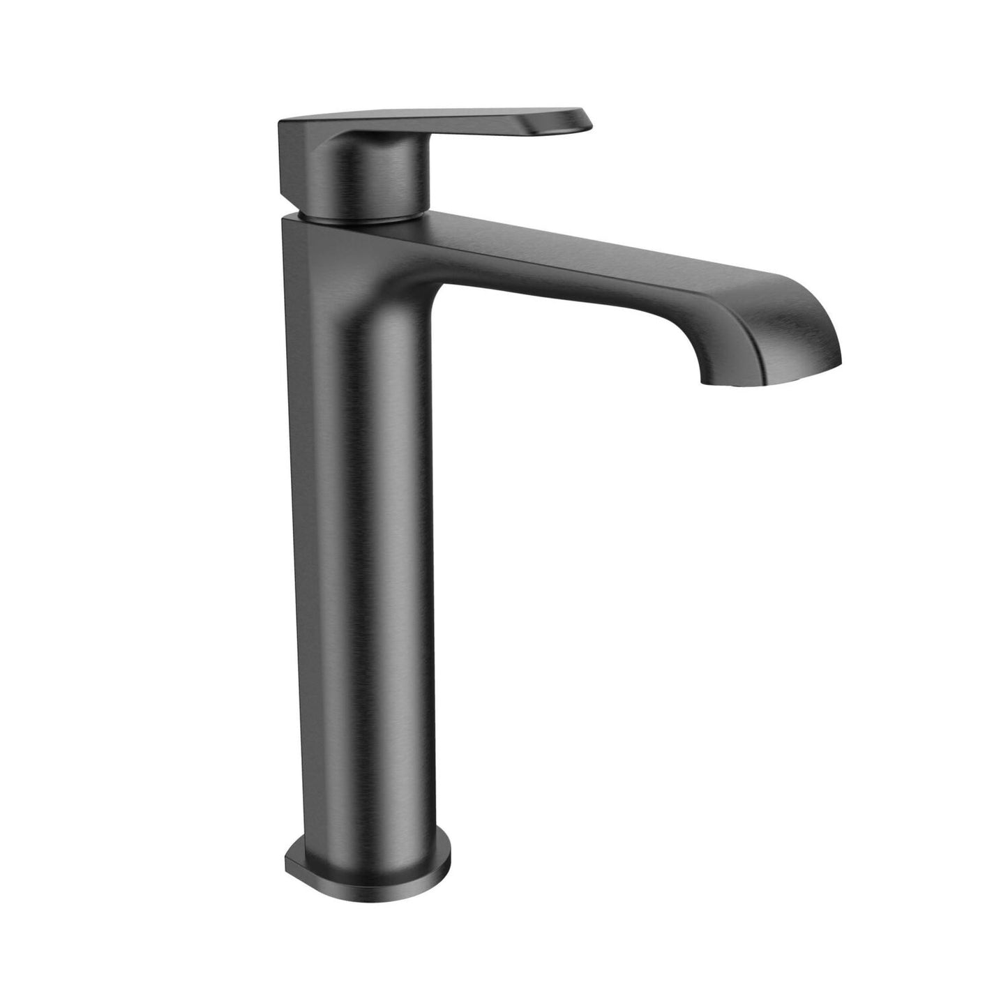 Nevada Tall Mono Basin Mixer Tap Brushed Gun Metal