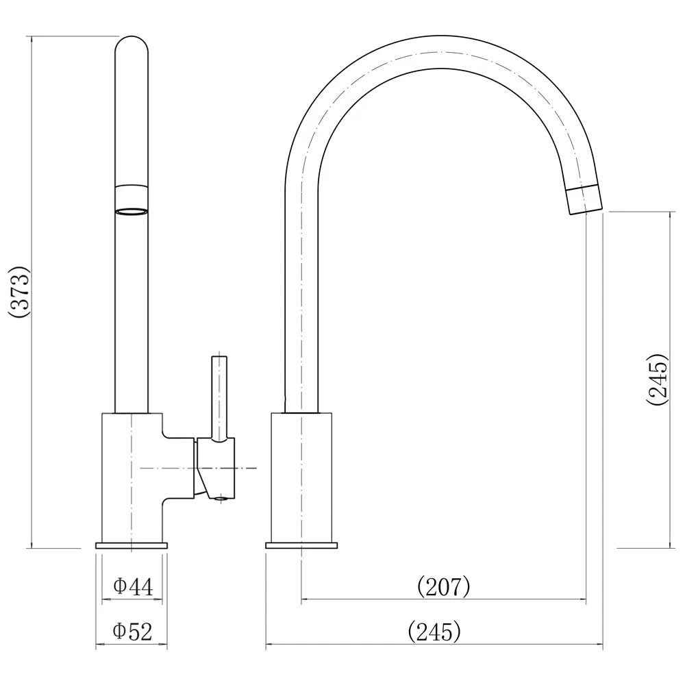 Colorado Brushed Brass  Kitchen Tap Mixer