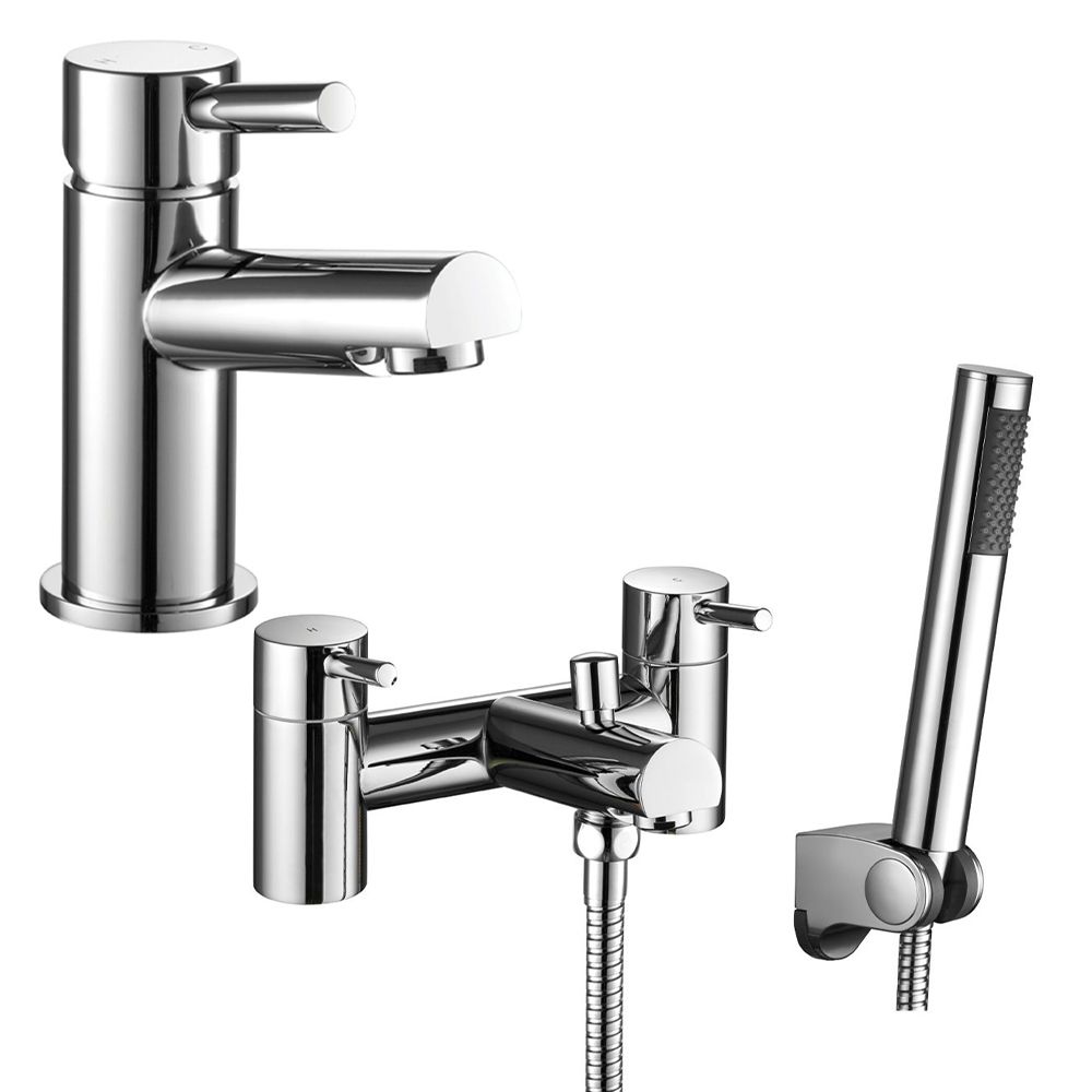 Clapham Set Basin Mixer Tap & Bath Shower Mixer