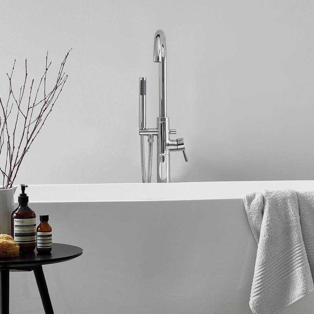 Clapham Freestanding Chrome Bath Mixer Tap
