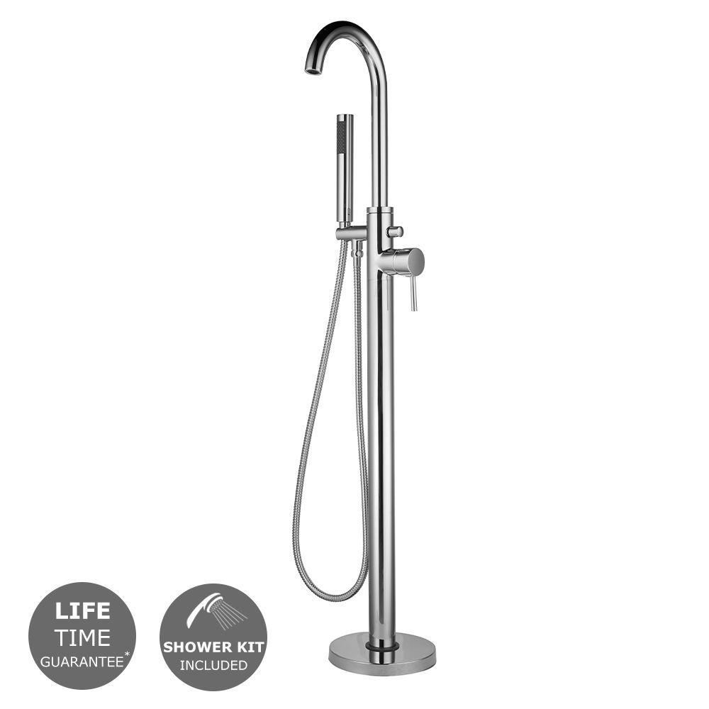 Clapham Freestanding Chrome Bath Mixer Tap