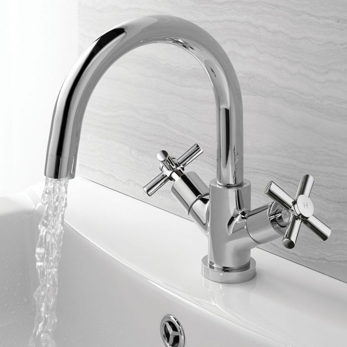 Chrome Euston Basin Mixer Tap Including Free Waste