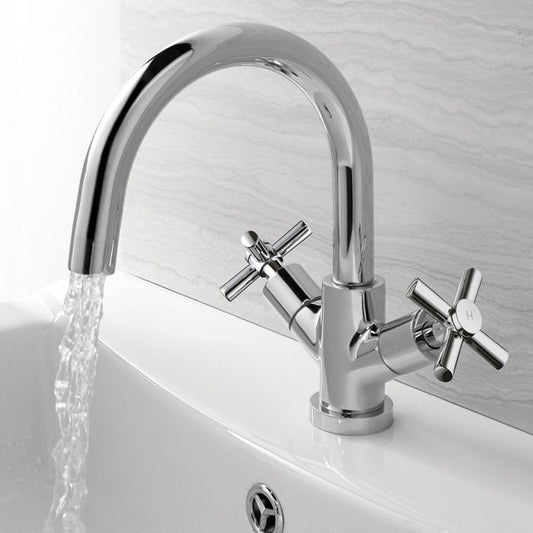 Chrome Euston Basin Mixer Tap Including Free Waste
