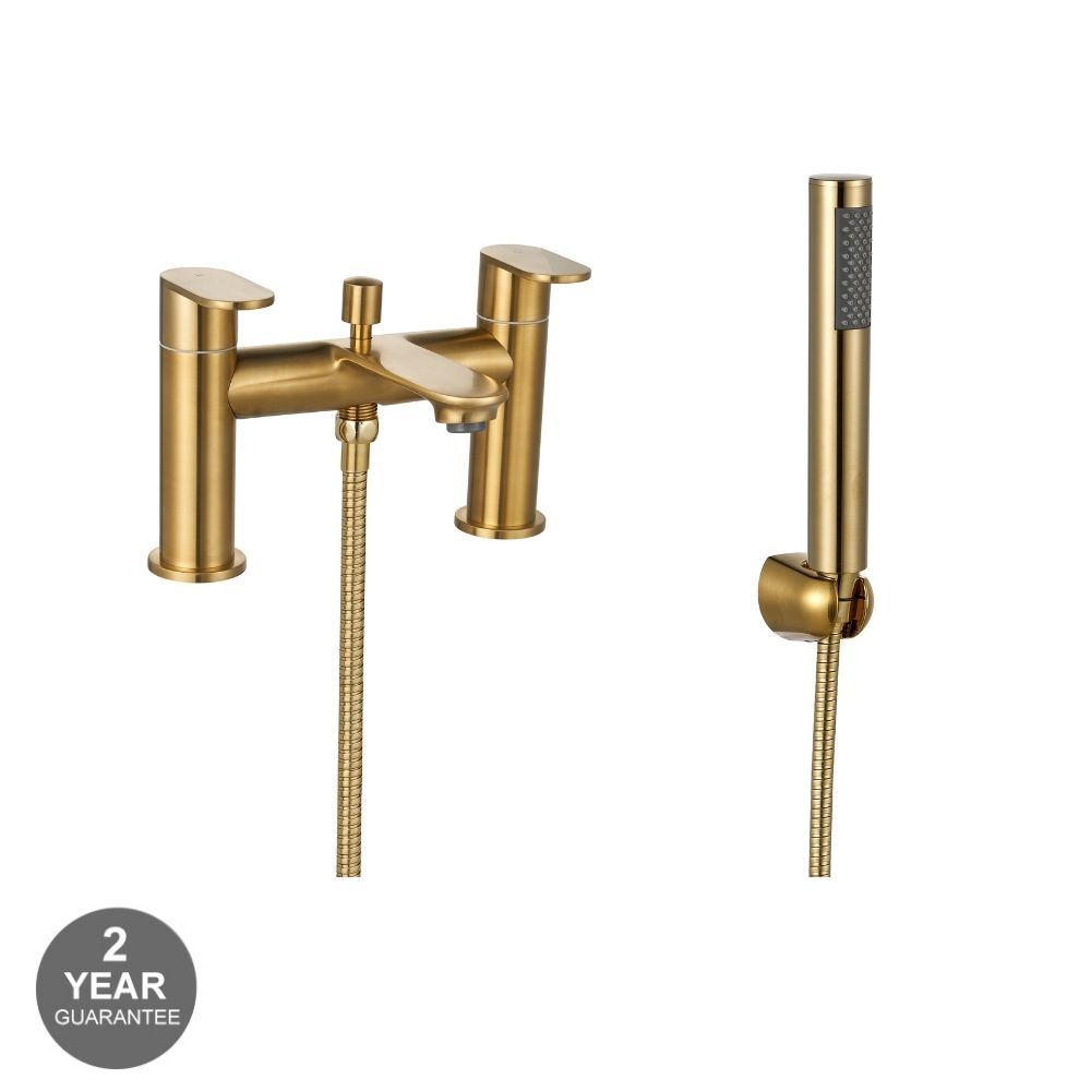 Preston Brushed Gold Bath Shower Mixer