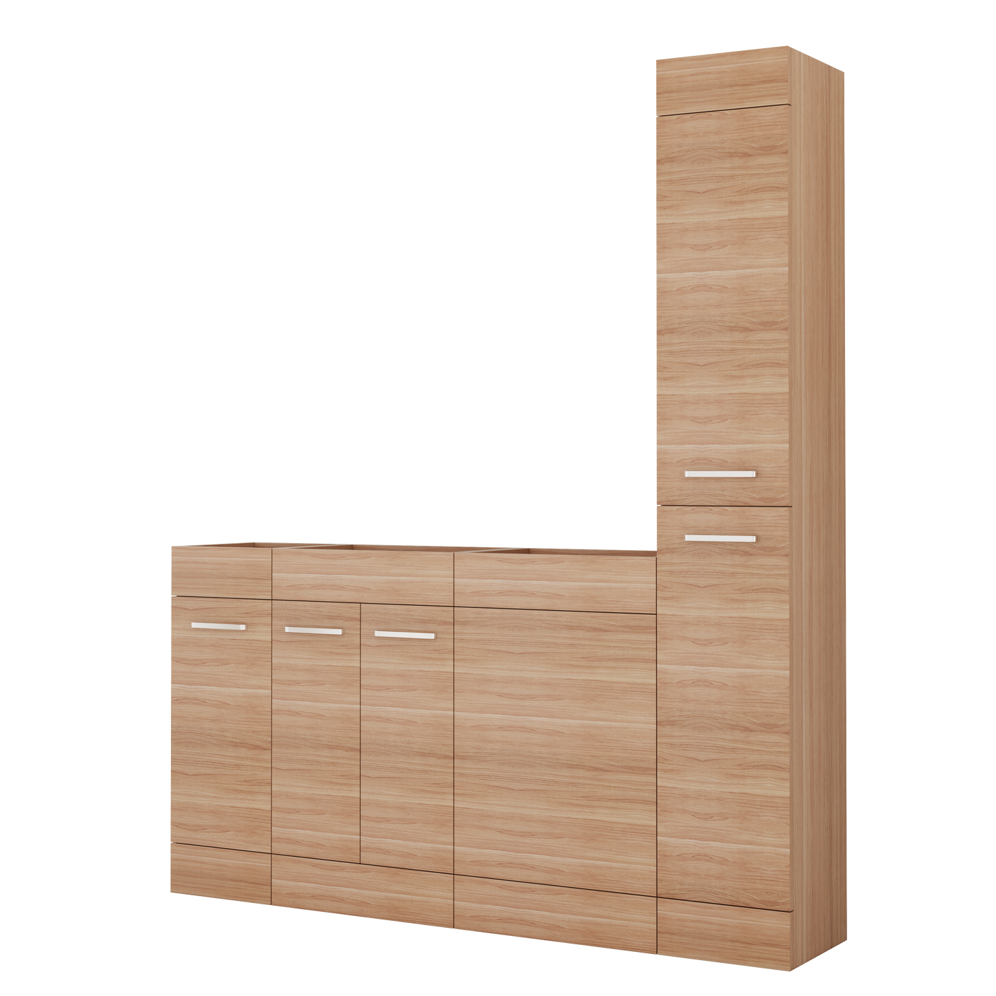 Fitted Furniture Combination B Light Oak Colour