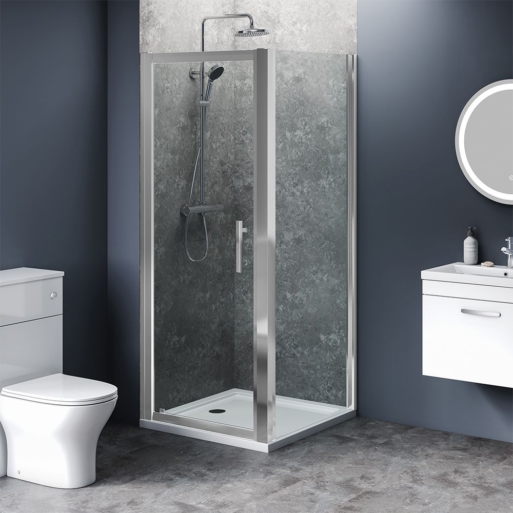 Alexa 6 Pivot Shower Door 600mm x 1850mm High