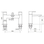 Preston Brushed Gold Bath Shower Mixer