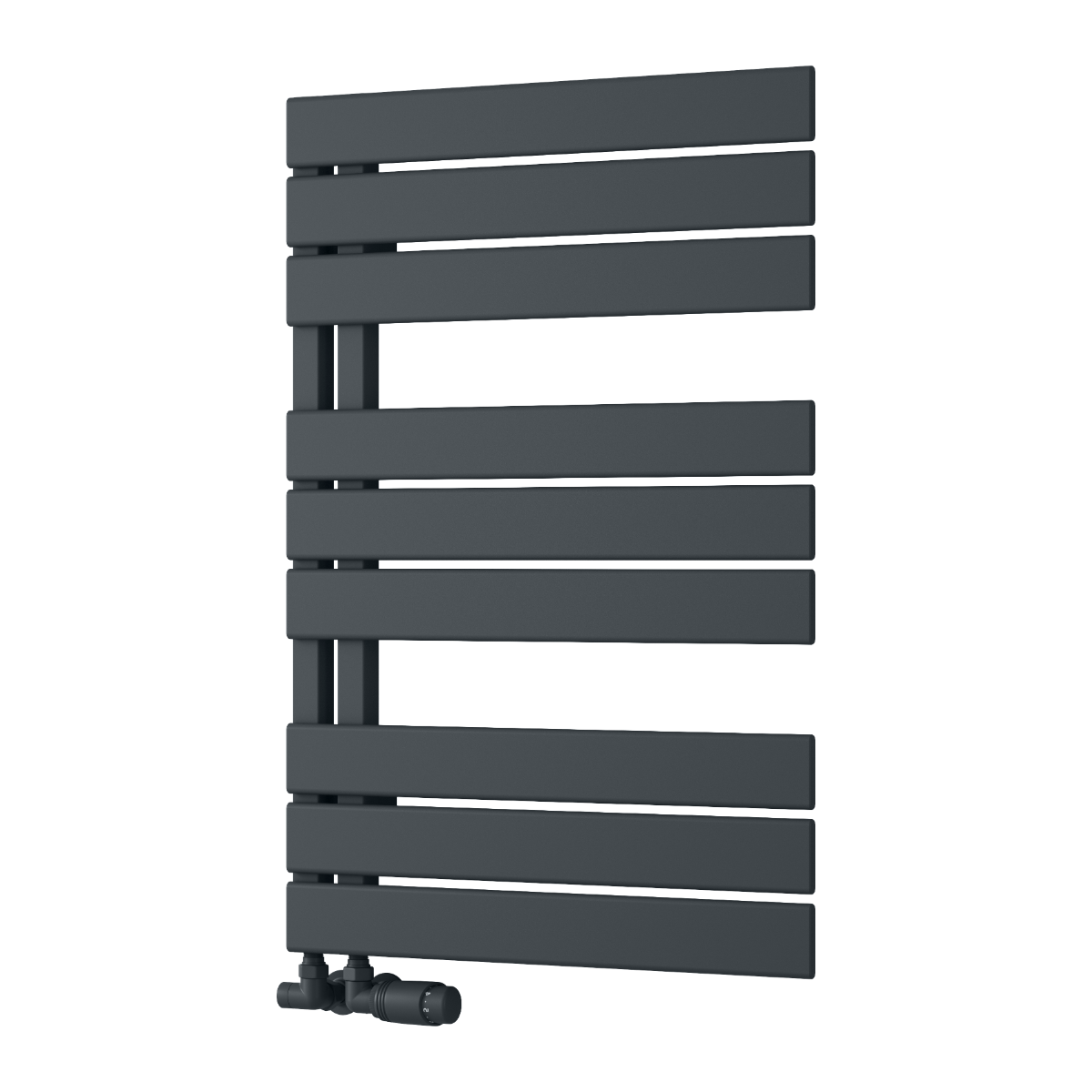 Carpena Black  White Anthracite Matt Heated Towel Rail Bathroom Radiator