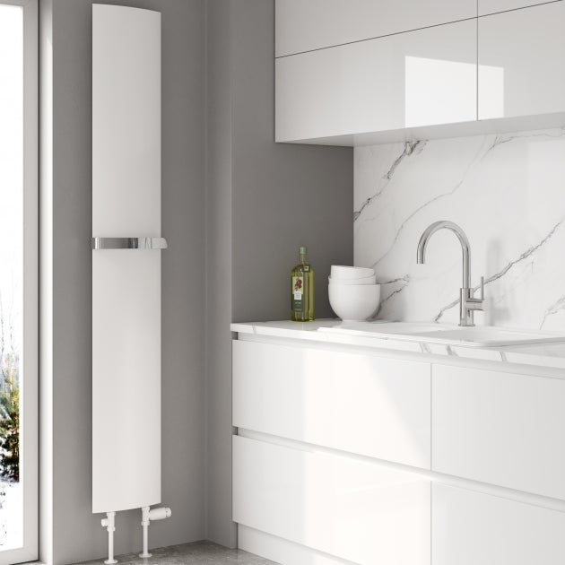 PICOLI Heated Towel Rail Designer Tall Radiator White Black Gun Metal