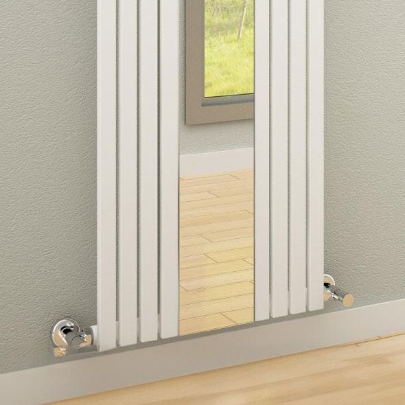 1800 mm Heated Towel Rail Radiator Tall Mirrored Mild Steel