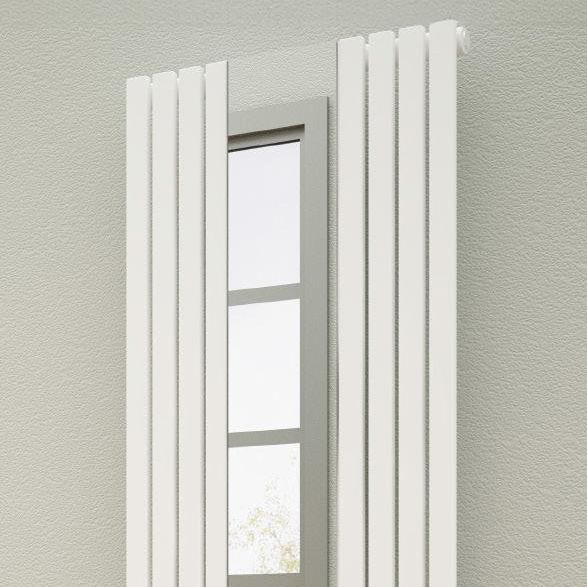 1800 x445 mm Reflect White Designer Radiator