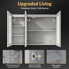900mm LED Mirror cabinet  Shaver Socket Anti Fog Horizontal