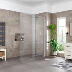 1000 mm x2000 mm x 8 mm Chrome Sliding Wetroom Panels