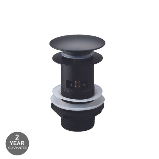 Click Clack Slotted Basin Waste - Matt Black