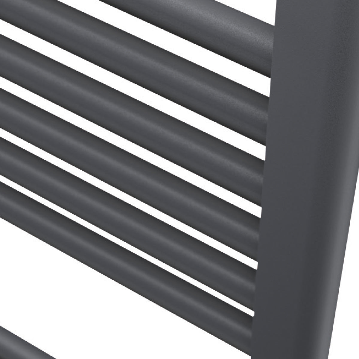 W600mm x H1000 mm Heated Towel Rail Black Matt