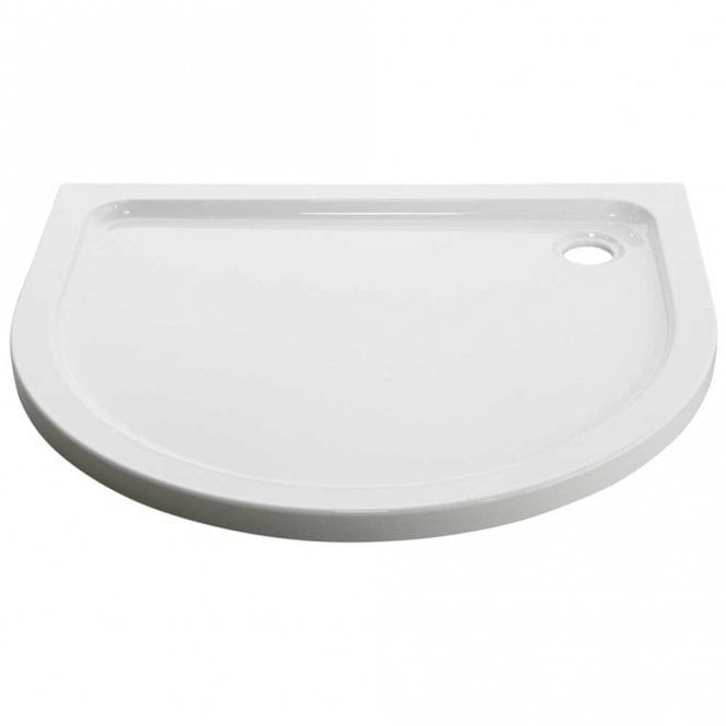 D shaped Shower Enclosure with Tray 915 x915mm