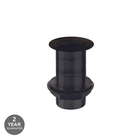 Click Clack Unslotted  Basin Waste Black Matt Finish